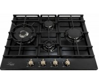 Варильна поверхня газова Luxor 650 Emaille Turbo Wok Italy KUP + кругла підставка Wok у подарунок, чорна